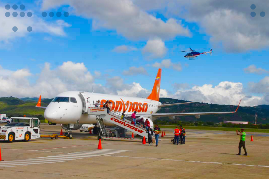 <strong>Primer vuelo comercial de Conviasa arribó al aeropuerto de Trujillo</strong>