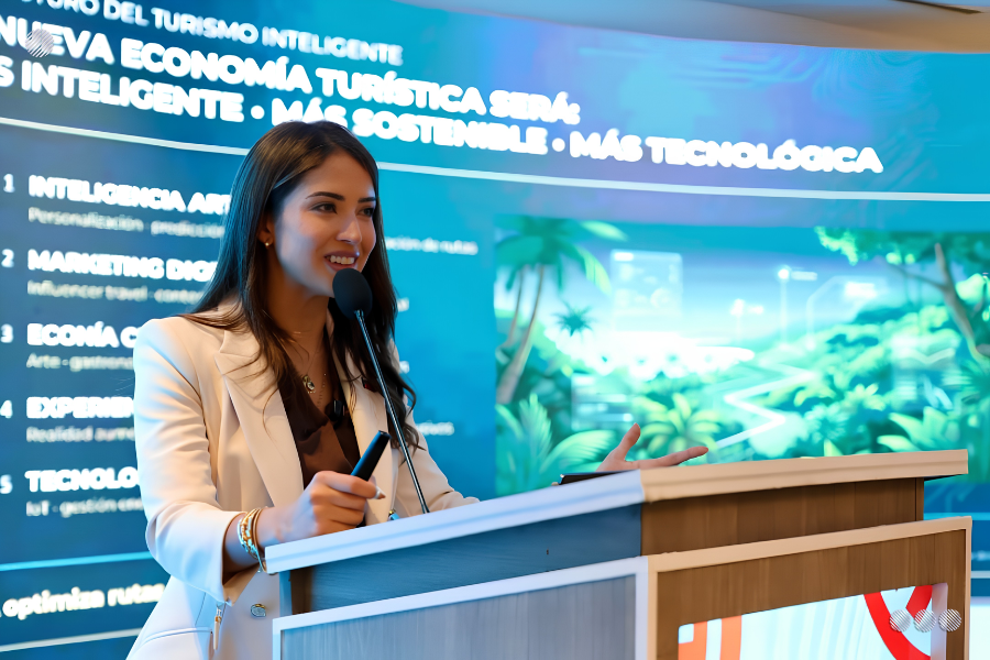 Ministra Daniella Cabello destaca el rol del turismo como motor transversal de la economía, en la Expo Fedeindustria